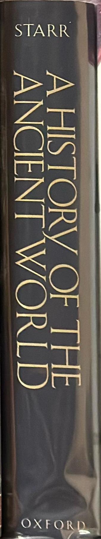 A history of the ancient world / Chester Starr spine