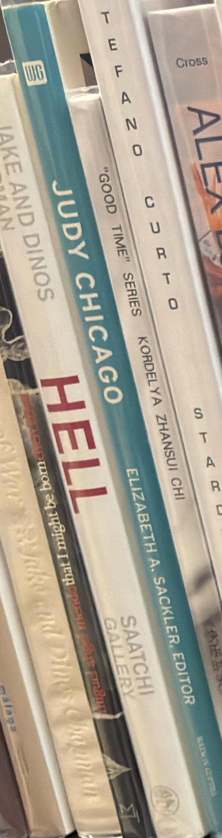 Judy Chicago / edited by Elizabeth A. Sackler ; [by] Lucy Lippard, Edward Lucie-Smith, Viki D. Thompson Wylder ; photography by Donald Woodman spine