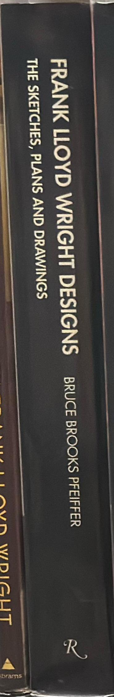 Frank Lloyd Wright designs : the sketches, plans and drawings spine