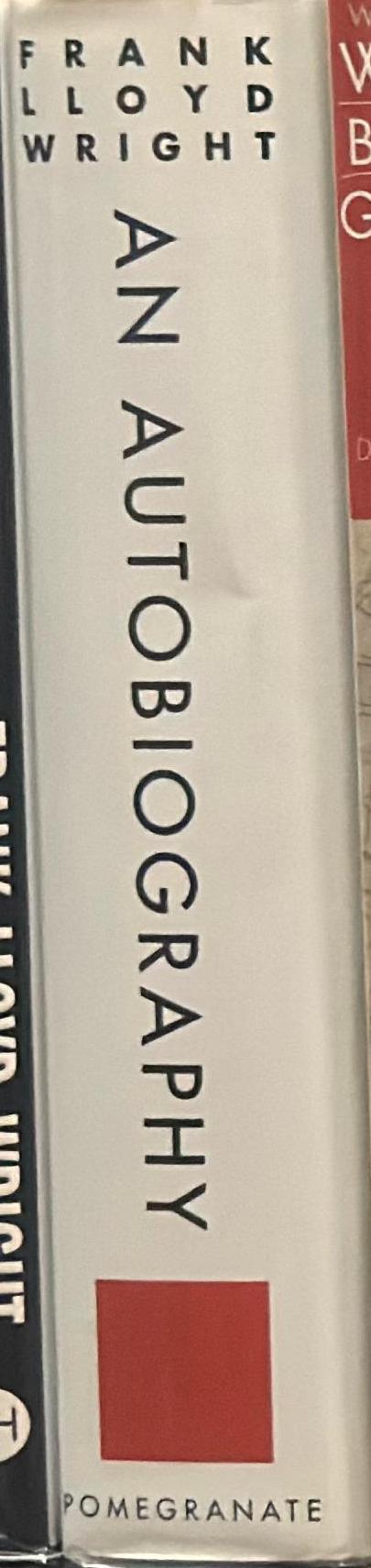 Frank Lloyd Wright : an autobiography spine