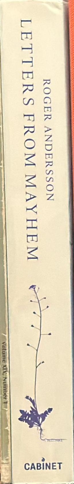 Letters from mayhem spine