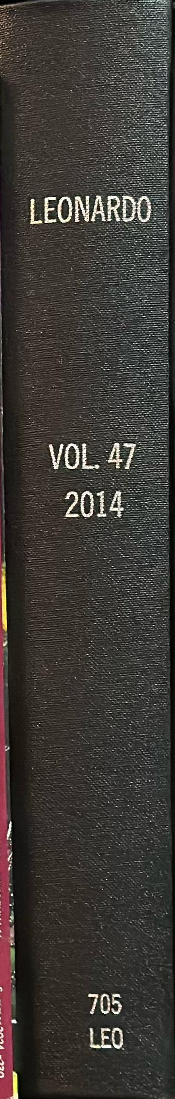 Leonardo : journal of the International Society for the Arts, Sciences and Technology spine