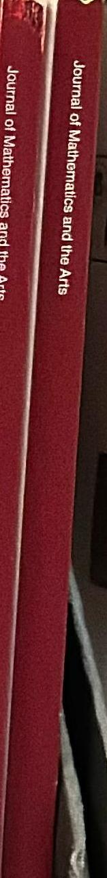 Journal of mathematics and the arts spine