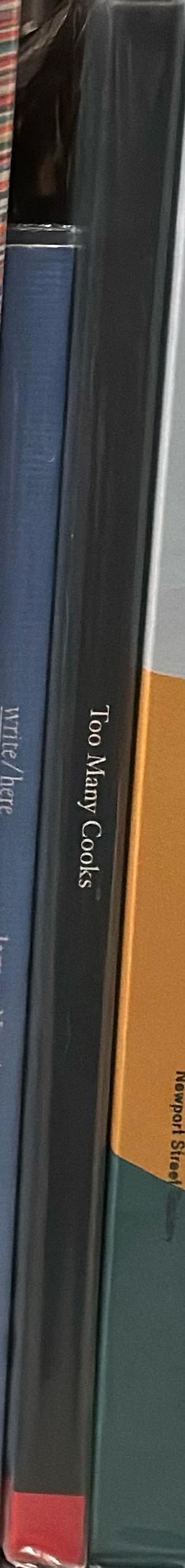 Too many cooks / essays by Julie Gough, Greg Lehman, Ian McLean ; exhibition curated by Greg Lehman and Rachael Rose spine