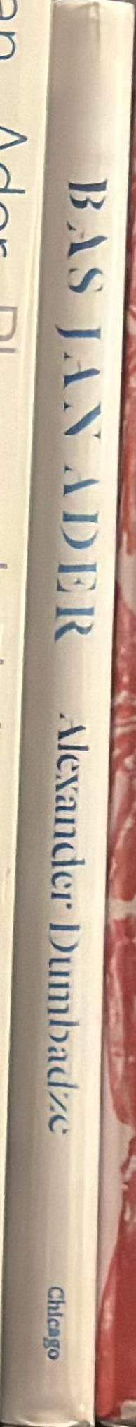 Bas Jan Ader : death is elsewhere spine