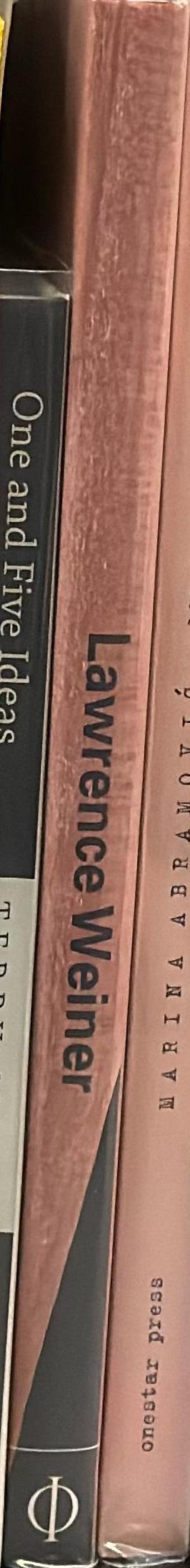 Lawrence Weiner spine