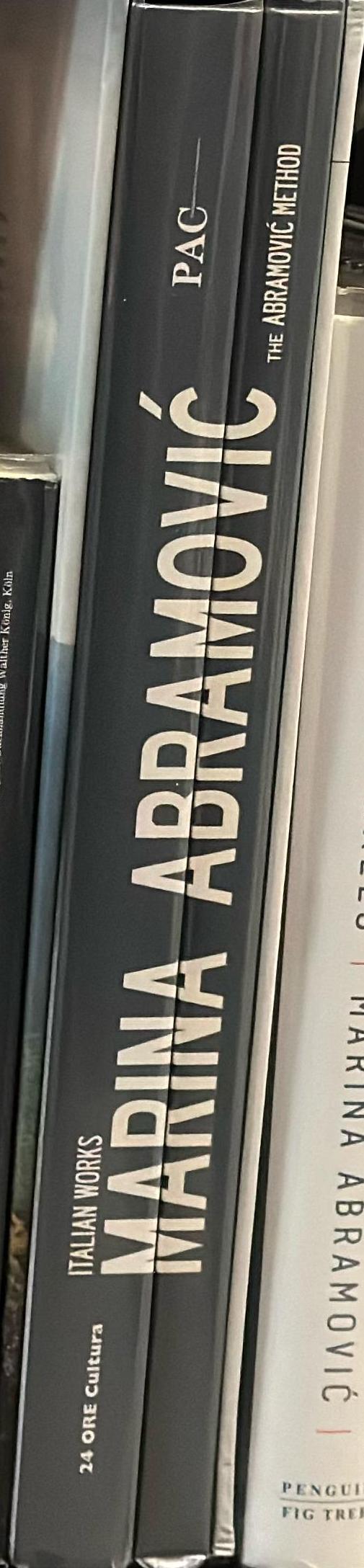 Marina Abramovic : volume one : Italian works : volume two : The Abramovic method spine