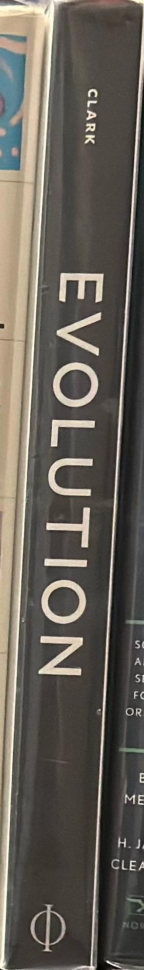 Evolution : a visual record / photographs by Robert Clark ; foreword by David Quammen ; text by Joseph Wallace spine