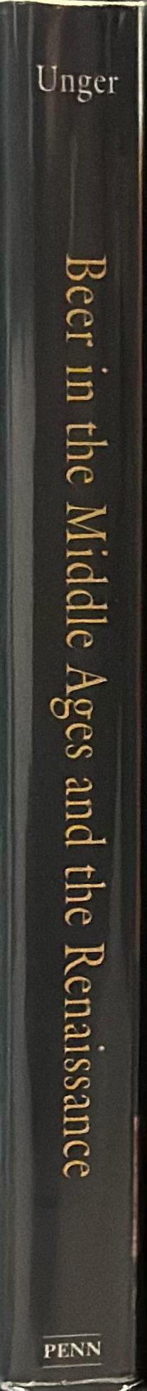 Beer in the Middle Ages and the Renaissance spine