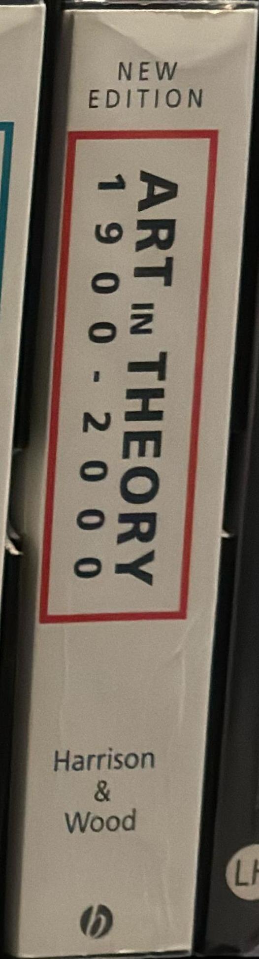 Art in theory, 1815-1900 : an anthology of changing ideas spine