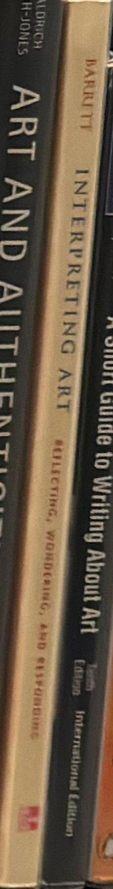 Interpreting art : reflecting, wondering, and responding / Terry Barrett spine