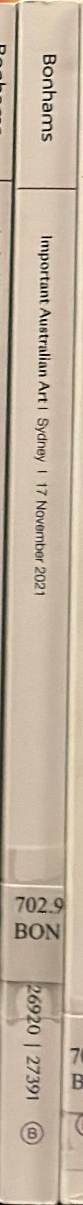 Important Australian art : Sydney, 17 November 2021 / Bonhams 1793 Ltd. spine