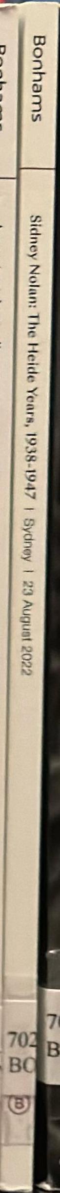 Sidney Nolan : the Heide years, 1938-1947 : works from the estate of Lady Nolan : Sydney, 23 August 2022 / Bonhams spine