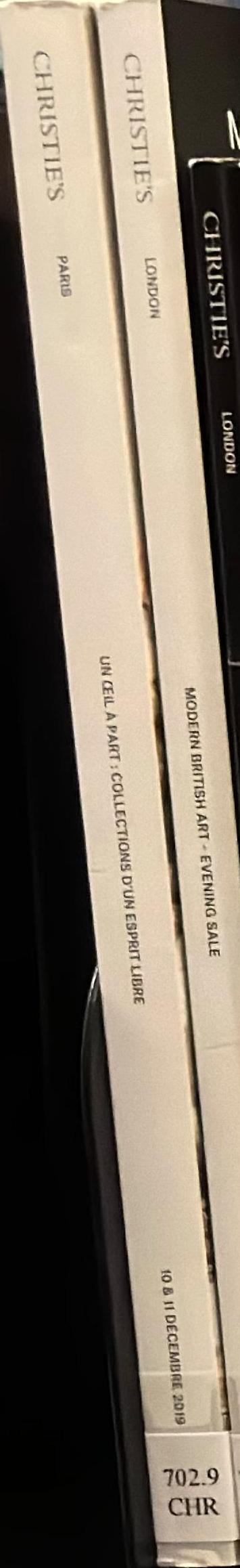 Collections d'un esprit libre : 10 & 11 Decembre 2019 / Christie's spine