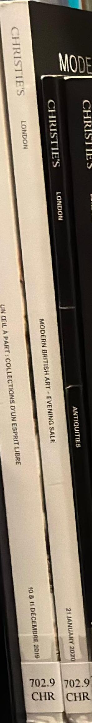 Modern British art : evening sale, Tuesday 21 January 2020 / Christie's spine