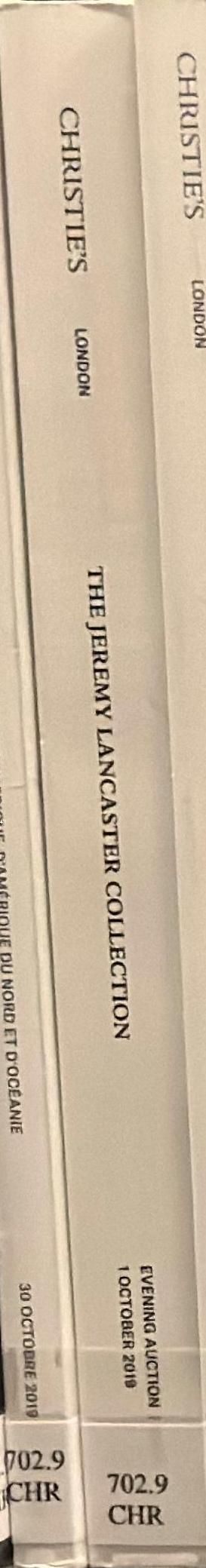 The Jeremy Lancaster Collection : Tuesday 1 October 2019 / Christie's spine