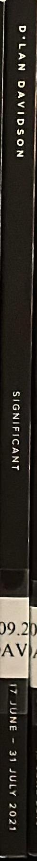 Significant : 17 June - 31 July 2021 / D'Lan Davidson spine
