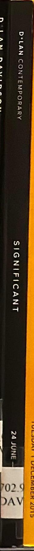Significant : [24 June - 29 July 2022] / D'Lan Davidson spine