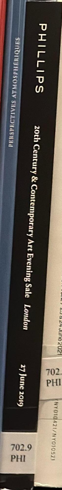 20th century & contemporary art evening sale : London, 27 June 2019 / Phillips spine