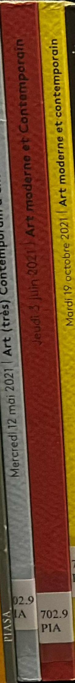 Art moderne et contemporain : jeudi 3 juin 2021 / PIASA spine