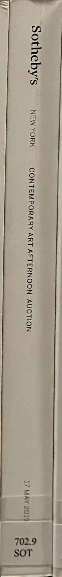 Contemporary art afternoon auction : auction in New York, 17 May 2019 / Sotheby's spine