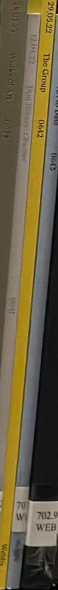 29.05.22 The Group : 0642 auction catalogue May 2022 / Webb's spine