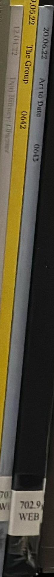 20.06.22 Art to date : 0643 auction catalogue, June 2022 / Webb's spine