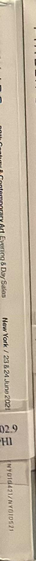 20th century & contemporary art : evening and day sales, New York 23 & 24 June 2021 / Phillips spine
