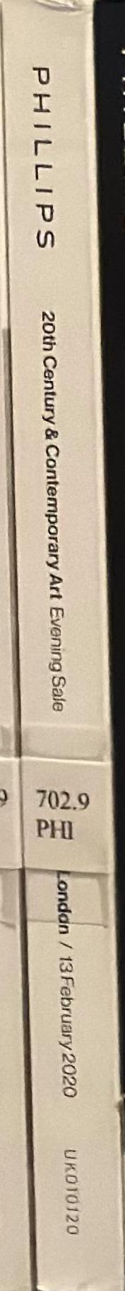 20th century & contemporary art evening sale : London, 13 February 2020 / Phillips spine