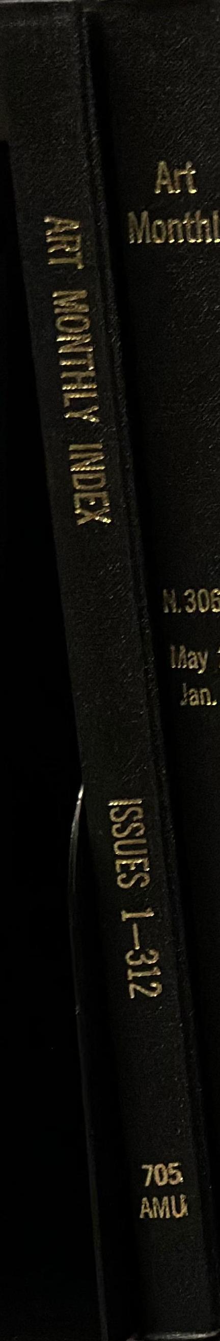 Art monthly (UK) spine