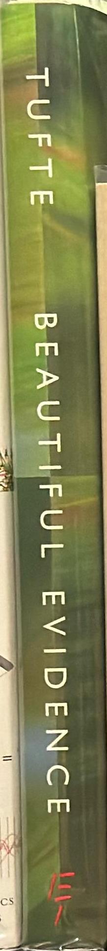 Beautiful evidence / Edward R. Tufte spine