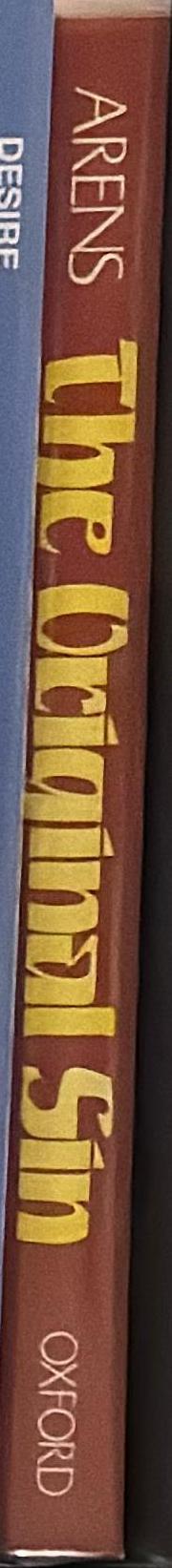 The original sin : incest and its meaning spine