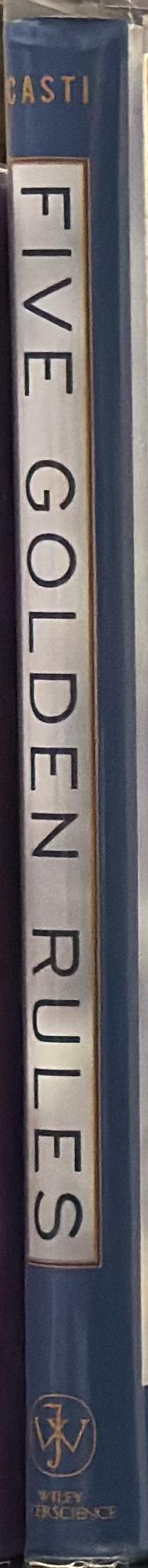 Five golden rules : great theories of 20th-century mathematics and why they matter spine