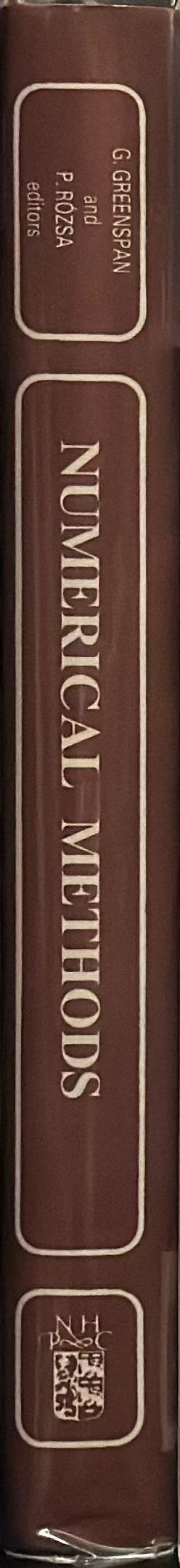 Numerical methods - Colloquia Mathematica Societatis Janos Bolyai, 59 / edited by D. Greenspan and P. Rozsa spine