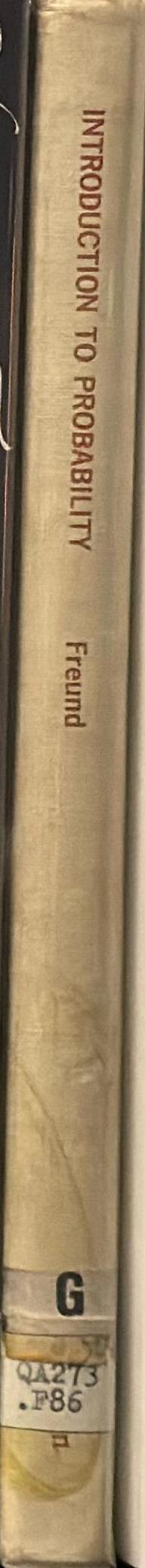 Introduction to probability spine