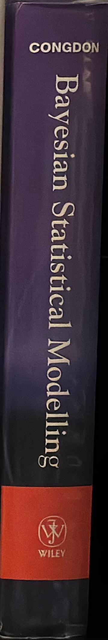 Bayesian statistical modelling / Peter Congdon spine