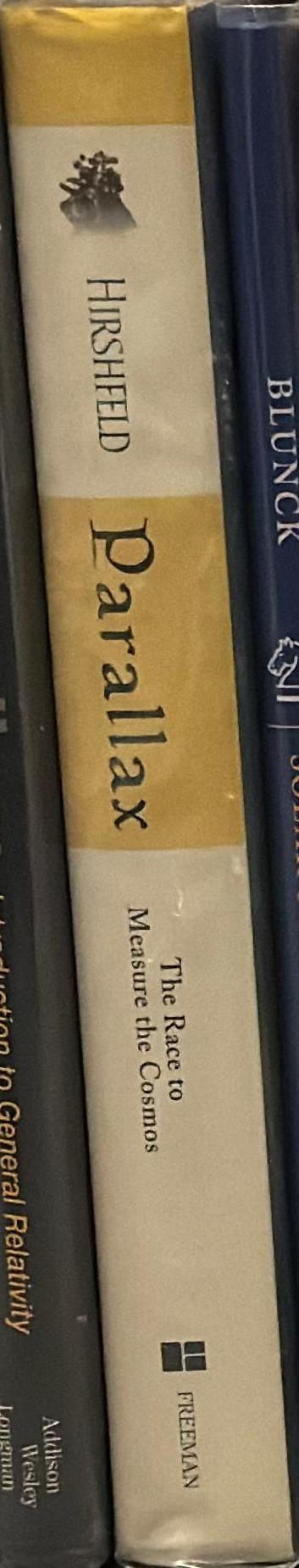 Parallax : the race to measure the cosmos spine