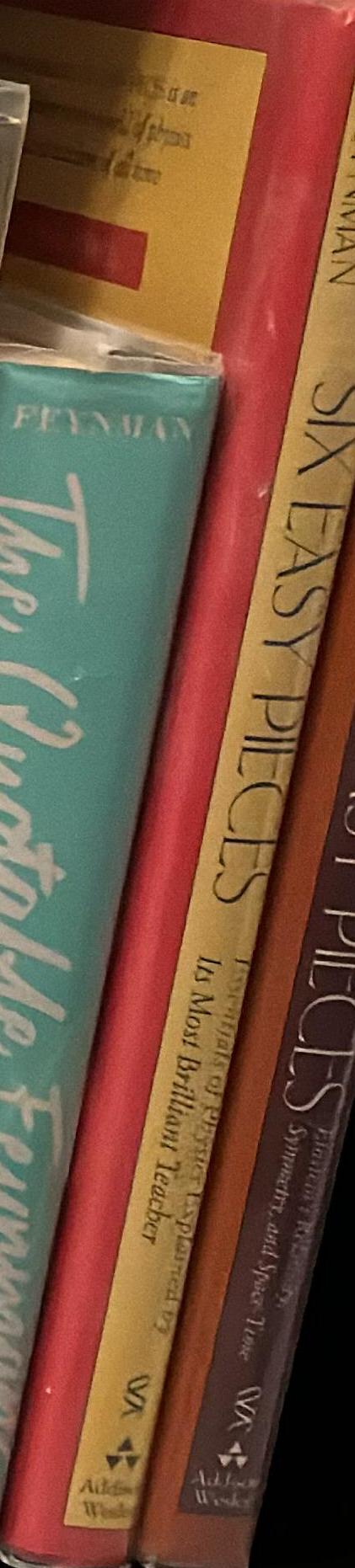 Six easy pieces : essentials of physics explained by its most brilliant teacher spine