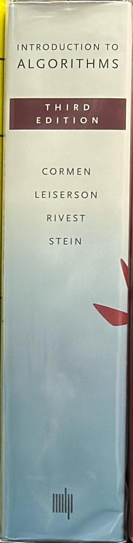 Introduction to algorithms spine