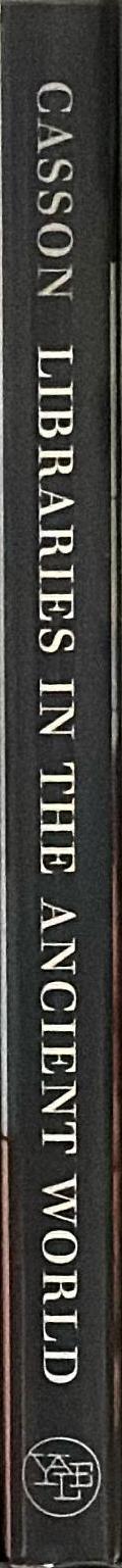 Libraries in the ancient world spine