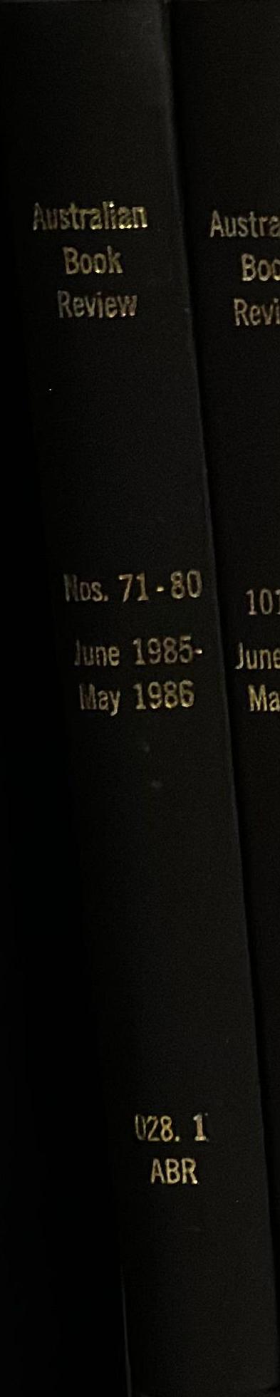 Australian book review spine