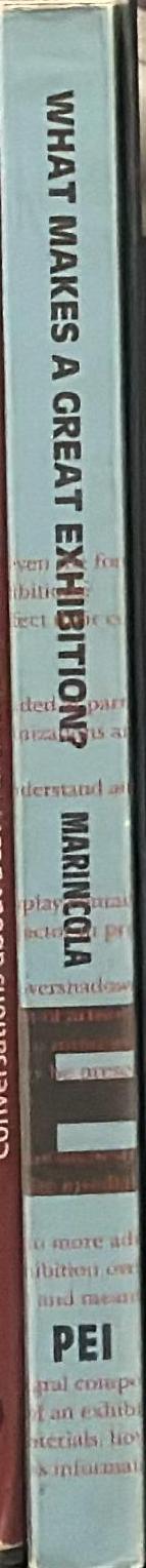 What makes a great exhibition? spine