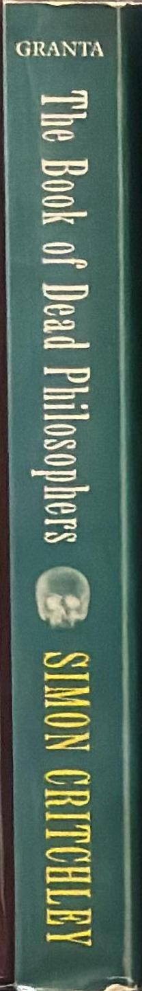 The book of dead philosophers / Simon Critchley spine