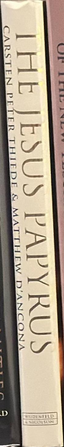 The Jesus papyrus spine