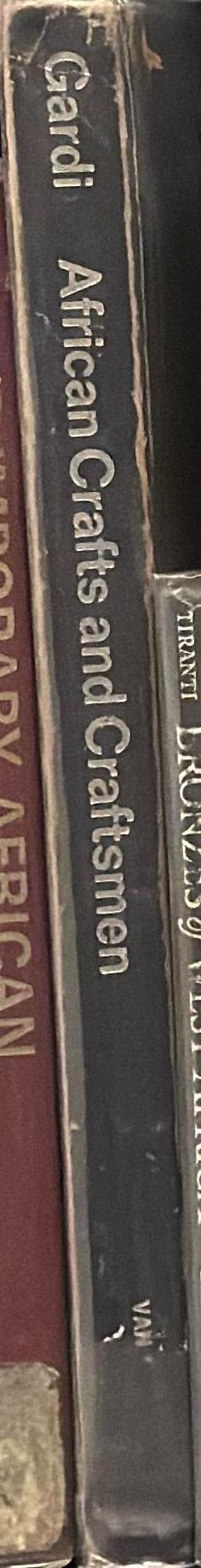 African crafts and craftsmen / Rene Gardi ; translation by Sigrid MacRae spine