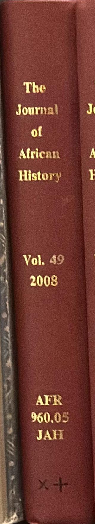 Journal of African history spine