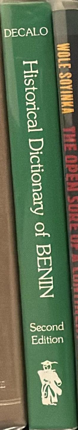 Historical dictionary of Benin / Samuel Decalo spine