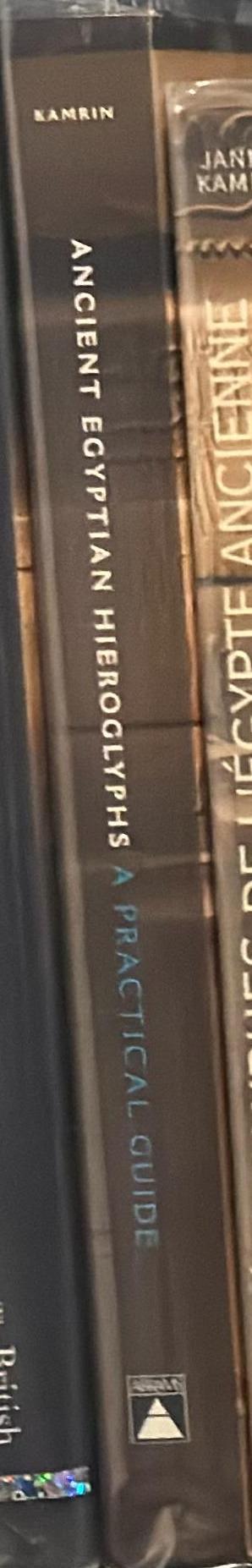 Ancient Egyptian hieroglyphs : a practical guide spine