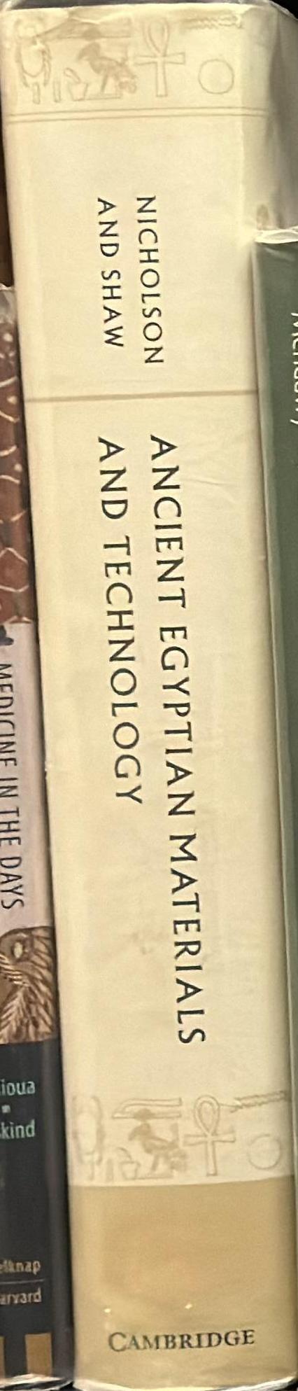 Ancient Egyptian materials and technology spine