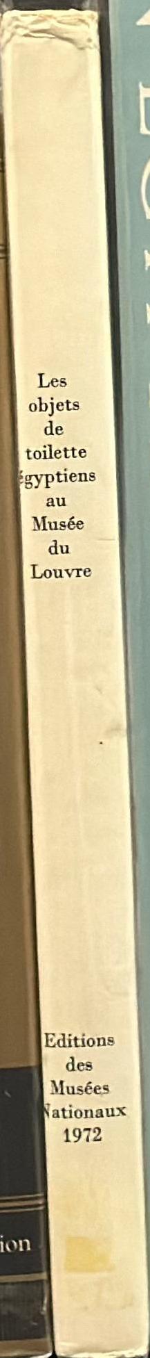 Catalogue des objets de toilette egyptiens spine